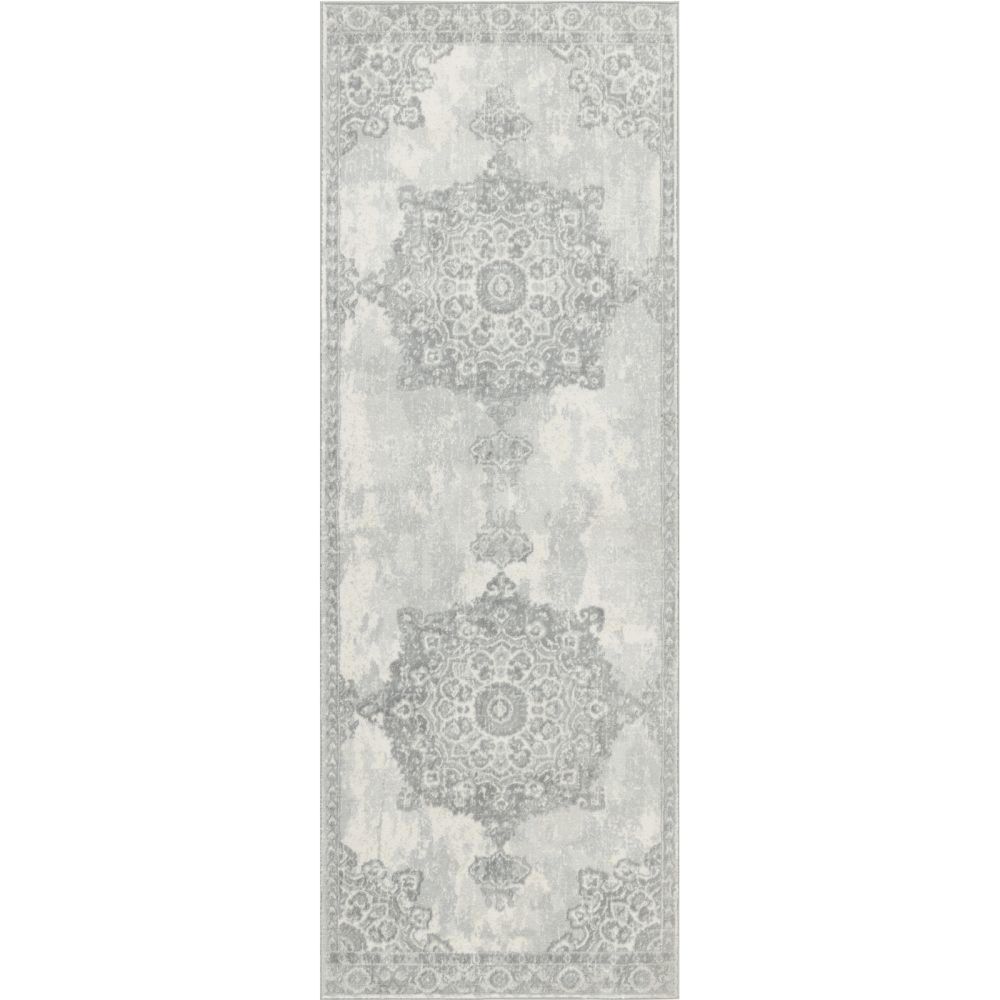 Monaco Oriental Vintage Grey Runner - 80cm x 220cm