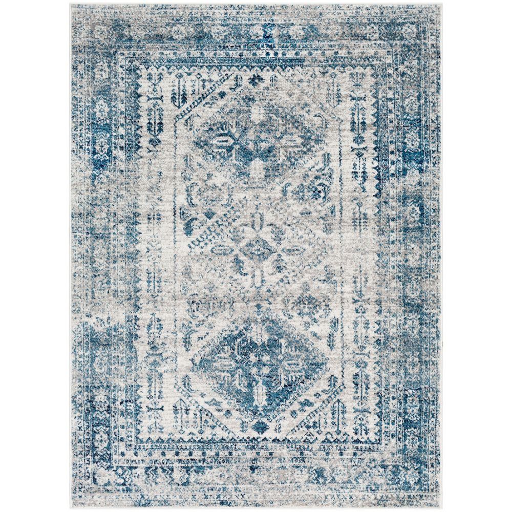 Monte Carlo Oriental Vintage Blue Rug - Sizes Available