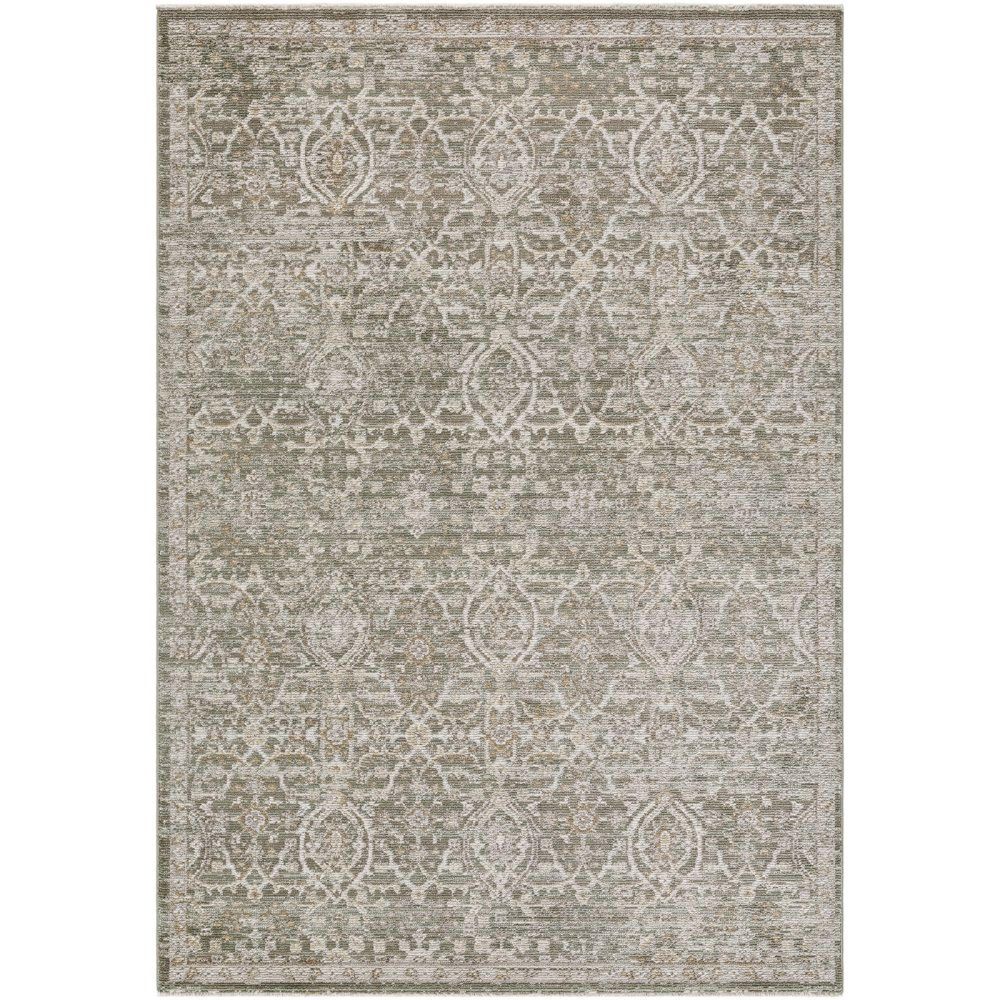 Myrtle Avenue Vintage Traditional Oriental Boho Olive Green Rug - Sizes Available