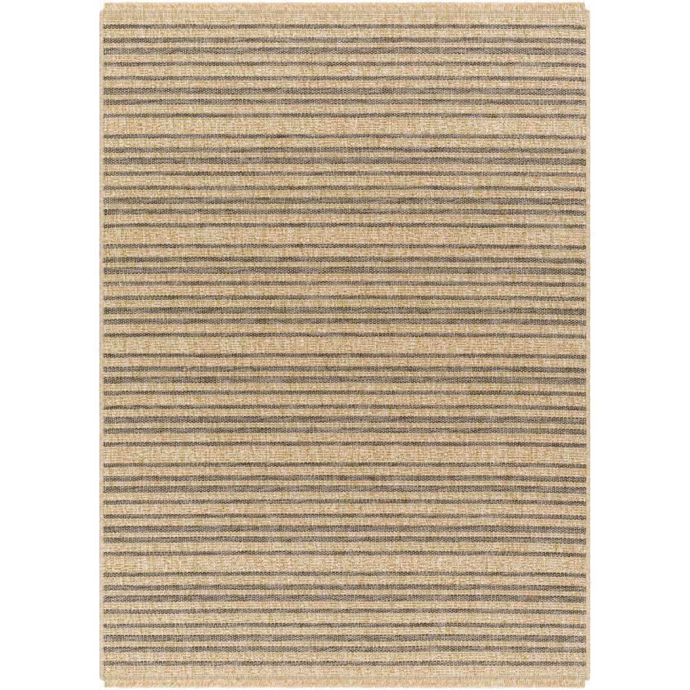 Mirage Cottage Brown Jute Look Striped Rug - Sizes Available