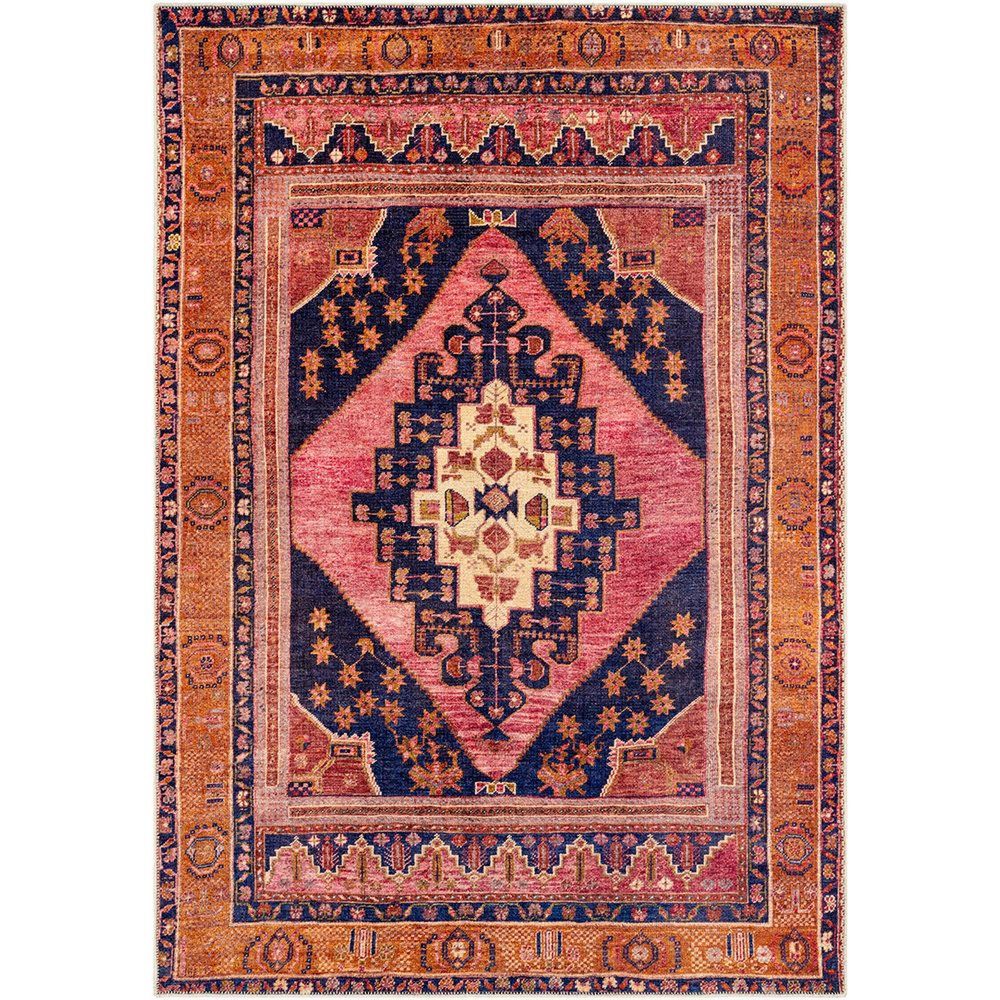 Amelie Machine Washable Vintage Multicolour Rug - Sizes Available