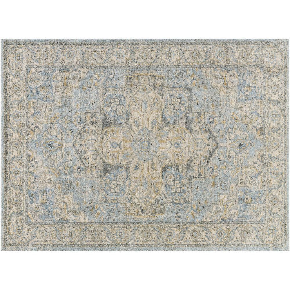 Avellino Vintage Blue Boho High Pile AVL2300 Rug - Sizes Available