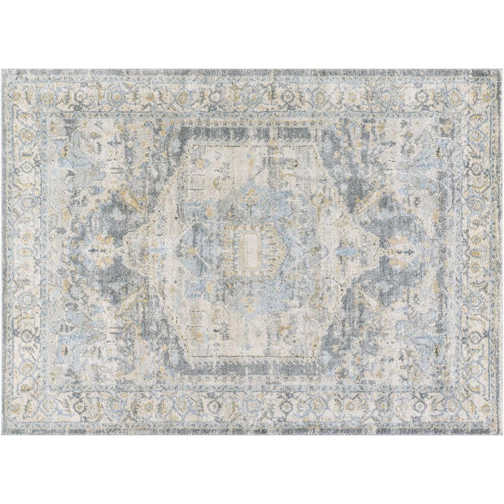 Avellino Vintage Blue Boho High Pile AVL2303 Rug - Sizes Available
