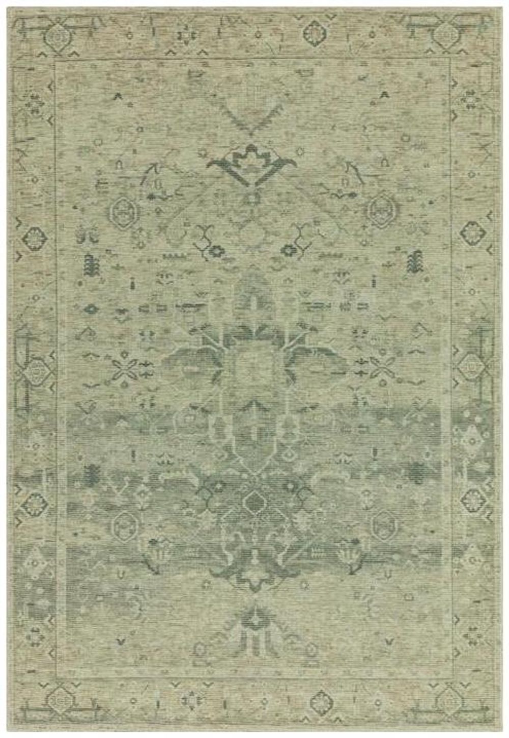Classic Heritage Kaya Vida KY04 Green Rug - 120cm x 170cm