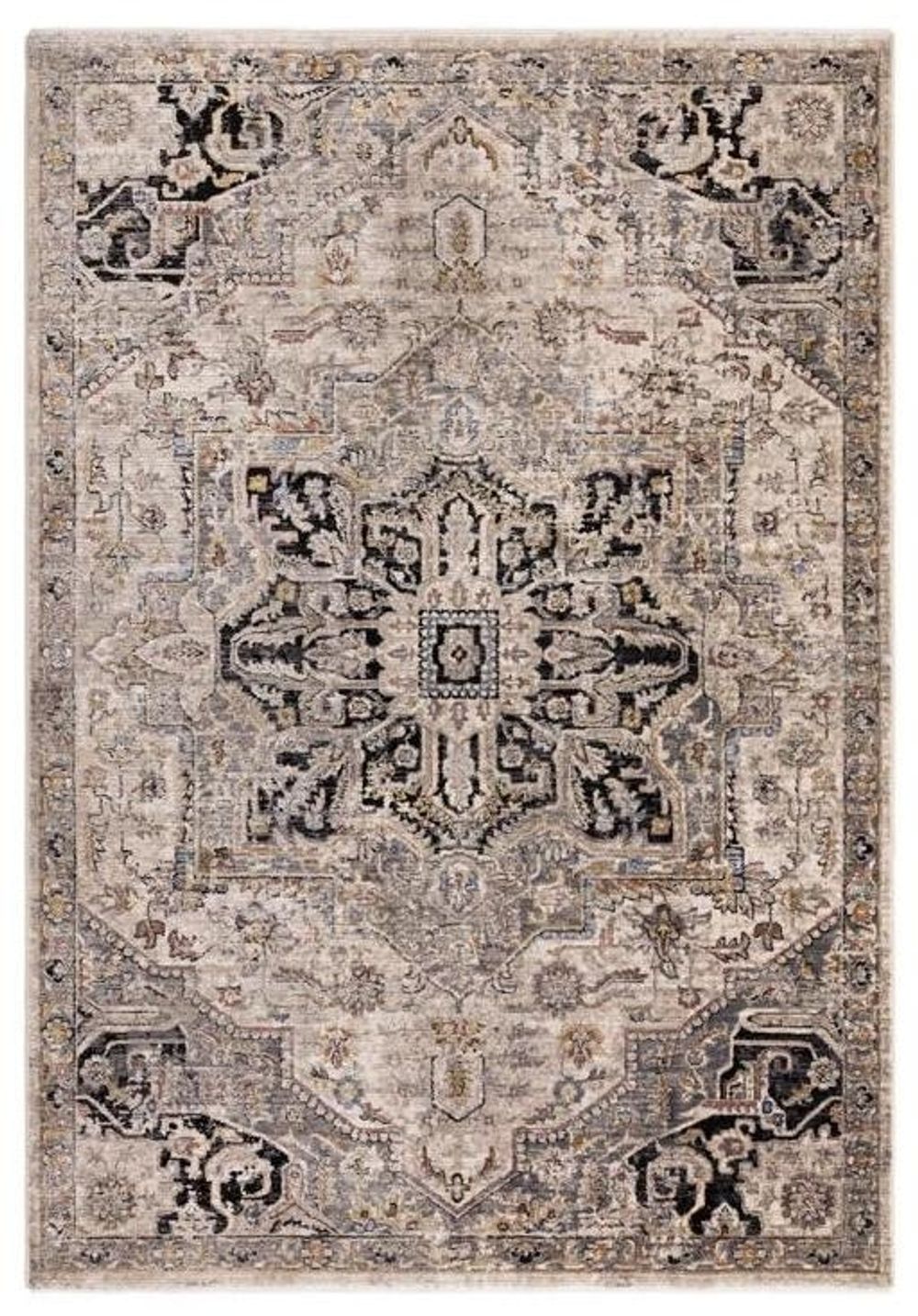 Classic Heritage Sovereign Medallion Antique Grey Rug - 120cm x 166cm