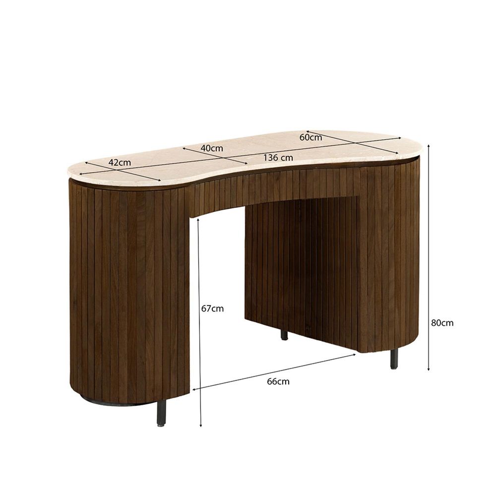 Brix Dexter Fluted - Mango Wood | Buy Online | CFS UK - 1277229