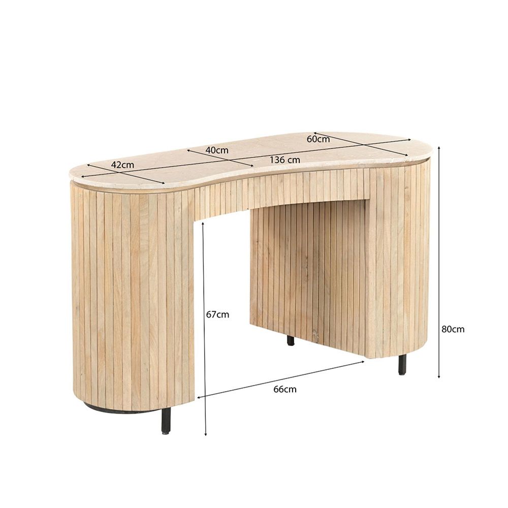 Brix Dexter Fluted - Mango Wood | Buy Online | CFS UK - 1277228