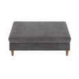 Hartford Ottoman Bench - Storage - Grey Chenille Fabric - 2196459UK