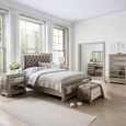 Jessica Ottoman Storage Taupe Velvet Foot Stool thumbnail 3