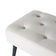 Selia Beige Tufted Fabric Bedroom Bench thumbnail 4