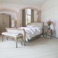 Camille Padded Bedroom Bench - Grey Oak