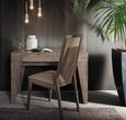 Matera Bedroom Chair - Faux Leather - Wood Grain