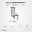 Camille Bedroom Chair - Grey Oak
