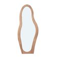 Brix Olivia Leaner Mirror - Abstract - Almond - Glass - 85cm x 200cm