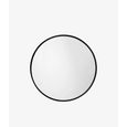 Ortega Round Wall Mirror - Black - Metal - 80cm x 80cm