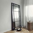 Spirit Standing Mirror - Black - Metal - 101.5cm x 203.5cm