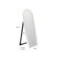 Langston Cheval Mirror - Arch - Coconut Milk - 60cm x 160cm