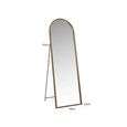 Laurine Cheval Mirror - Arch - Gold - Metal - 56cm x 175cm