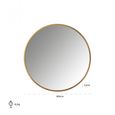 Maeron Gold Round Wall Mirror - 90cm x 90cm