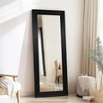 Bangkok Leaner Mirror - Black - Wooden - 65cm x 180cm