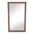 Distressed Wall Mirror - Warm Brown - Wooden - 92cm x 153cm