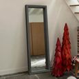 Lenear Mirror - Charcoal - Teak Wood - 45cm x 150cm