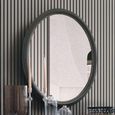 Verdi Italian Grey French Style Oval Wall Mirror thumbnail