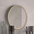 Verdi Italian Ivory French Style Oval Wall Mirror thumbnail