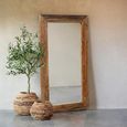 Erosie Leaner Mirror - Natural - Teak Wood - 80cm x 200cm