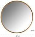 Maeron Gold Round Wall Mirror - 70cm x 70cm