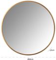 Maeron Gold Round Wall Mirror - 90cm x 90cm