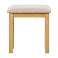 Arlington Padded Dressing Stool - Oak