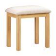 Arlington Padded Dressing Stool - Oak