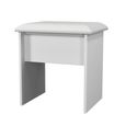 Sussex Padded Dressing Stool - White