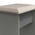 Milan Dressing Stool - Padded - Grey