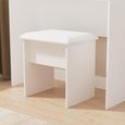 Sussex Padded Dressing Stool - Cashmere