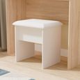 Norfolk Dressing Stool - Padded - Cashmere