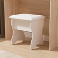 Balmoral Dressing Stool - Padded - Cashmere