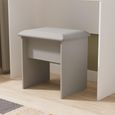 Haworth Dressing Stool - Padded - Grey