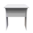Milan Dressing Stool - Padded - White Gloss