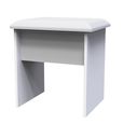 Milan Dressing Stool - Padded - White Gloss