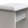 Milan Dressing Stool - Padded - White Gloss