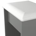 Yarmouth Dressing Stool - Padded - Dusk Grey