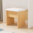 Monaco Dressing Stool - Padded - Modern Oak