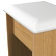 Monaco Dressing Stool - Padded - Modern Oak