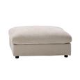 Haven Footstool - Biscuit - Fabric