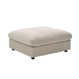 Haven Footstool - Biscuit - Fabric