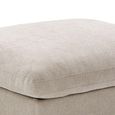 Haven Footstool - Biscuit - Fabric