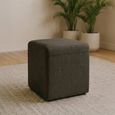 Ben Stool - Square - Nutmeg - Boucle Fabric