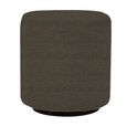 Ben Stool - Round - Nutmeg - Boucle Fabric